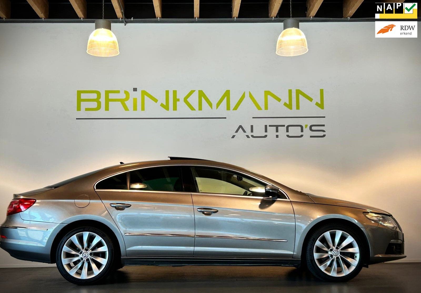 Volkswagen Passat CC 1.8 TSI 4p. - Pano - Leder - Nav., Euro 5, Beige, 4 cilinders, 4 stoelen