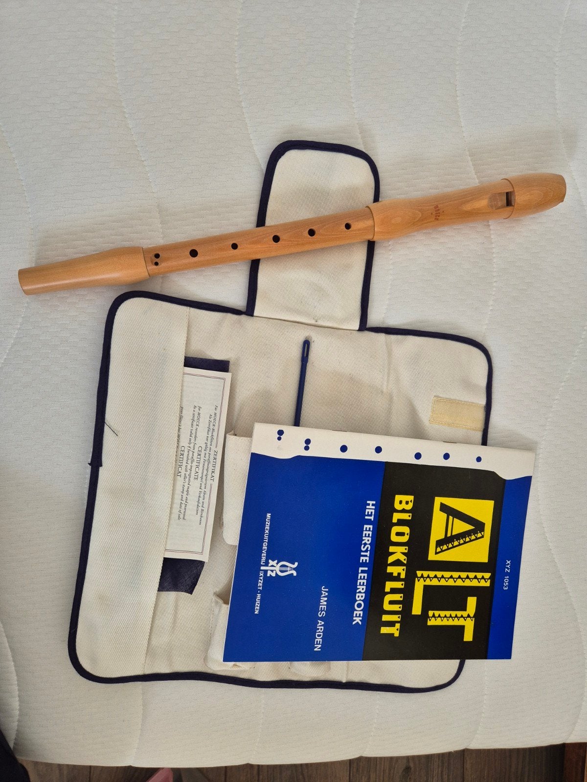 Alt blokfluit Moeck Leggero inclusief etui, Muziek en Instrumenten, Ophalen of Verzenden, Alt, Met koffer, hoes of etui
