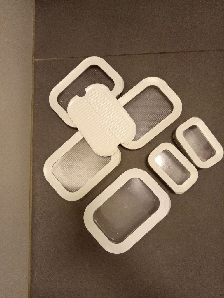Blokker Module voorraadpotten keuken opbergers, Huis en Inrichting, Kunststof, Gebruikt, Pot, Bus of Blik, Ophalen of Verzenden