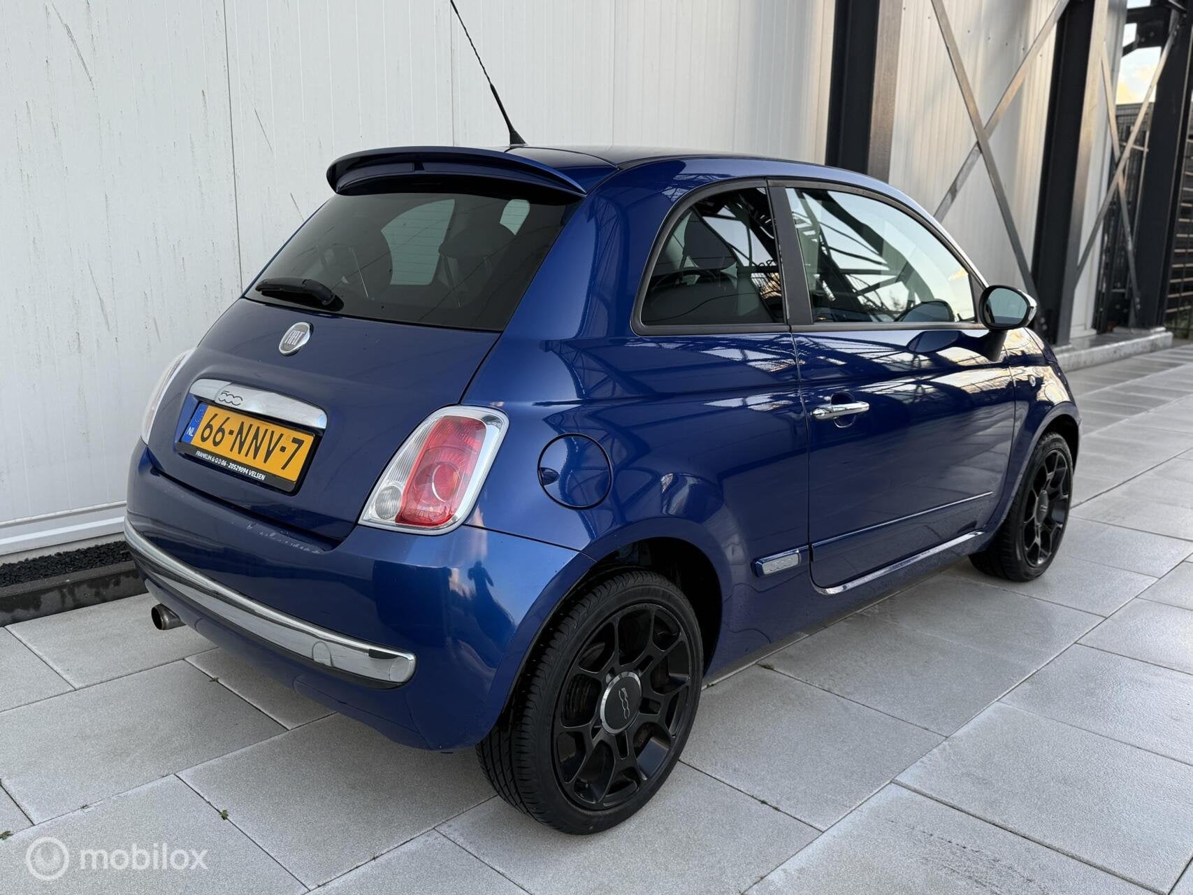 Fiat 500 1.2 Lounge Automaat Airco CarPlay Dark Blue Edition, Euro 5, Gebruikt, 1242 cc, 4 cilinders
