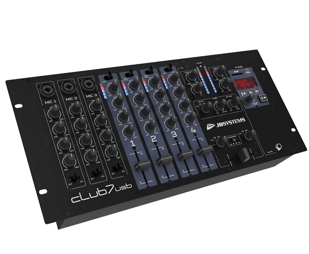 Mengpaneel JB Systems Club7-USB, Ophalen, Zo goed als nieuw, 5 tot 10 kanalen, Microfooningang
