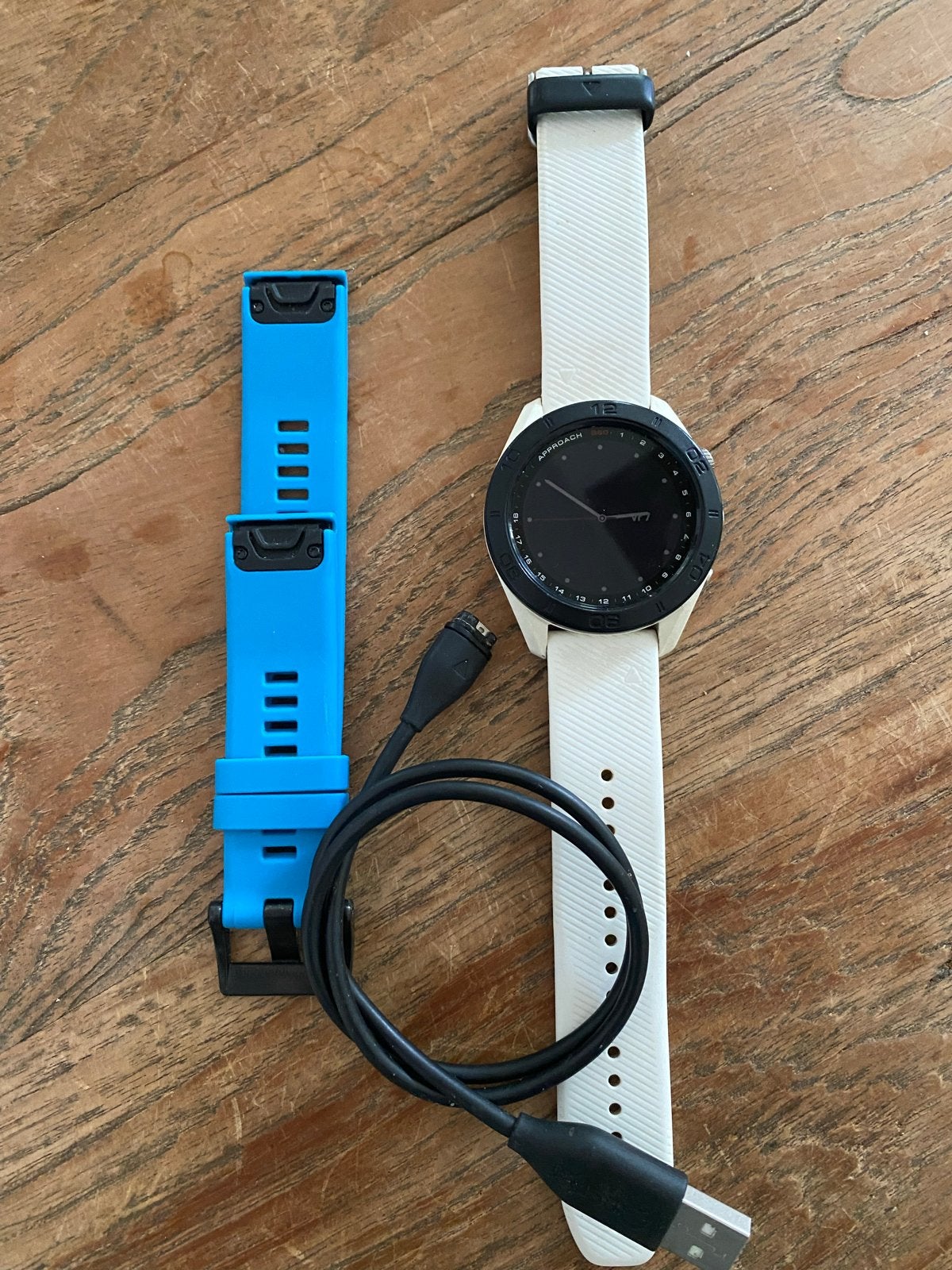 Garmin Approach S60 GPS Golfhorloge - Wit met extra band, Wit, Ophalen of Verzenden, Waterdicht, Android