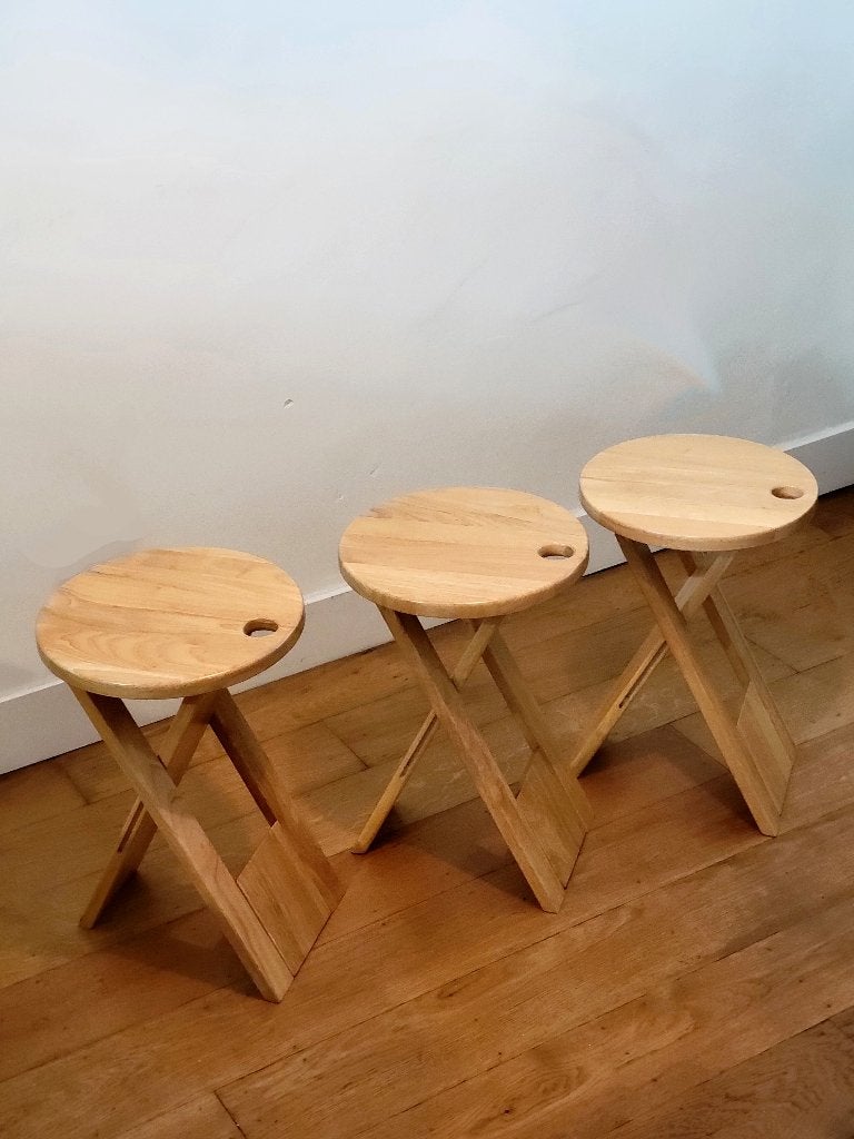 Vintage Suzy stools van Adrian Reed, Huis en Inrichting, Gebruikt, Ophalen of Verzenden, Hout