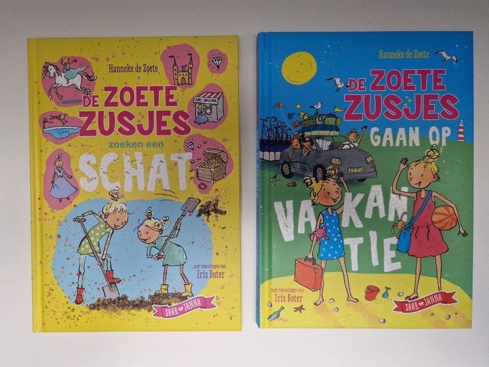 De Zoete Zusjes: Vakantie & Schat (2 boeken), Ophalen of Verzenden, Zo goed als nieuw, Fictie algemeen