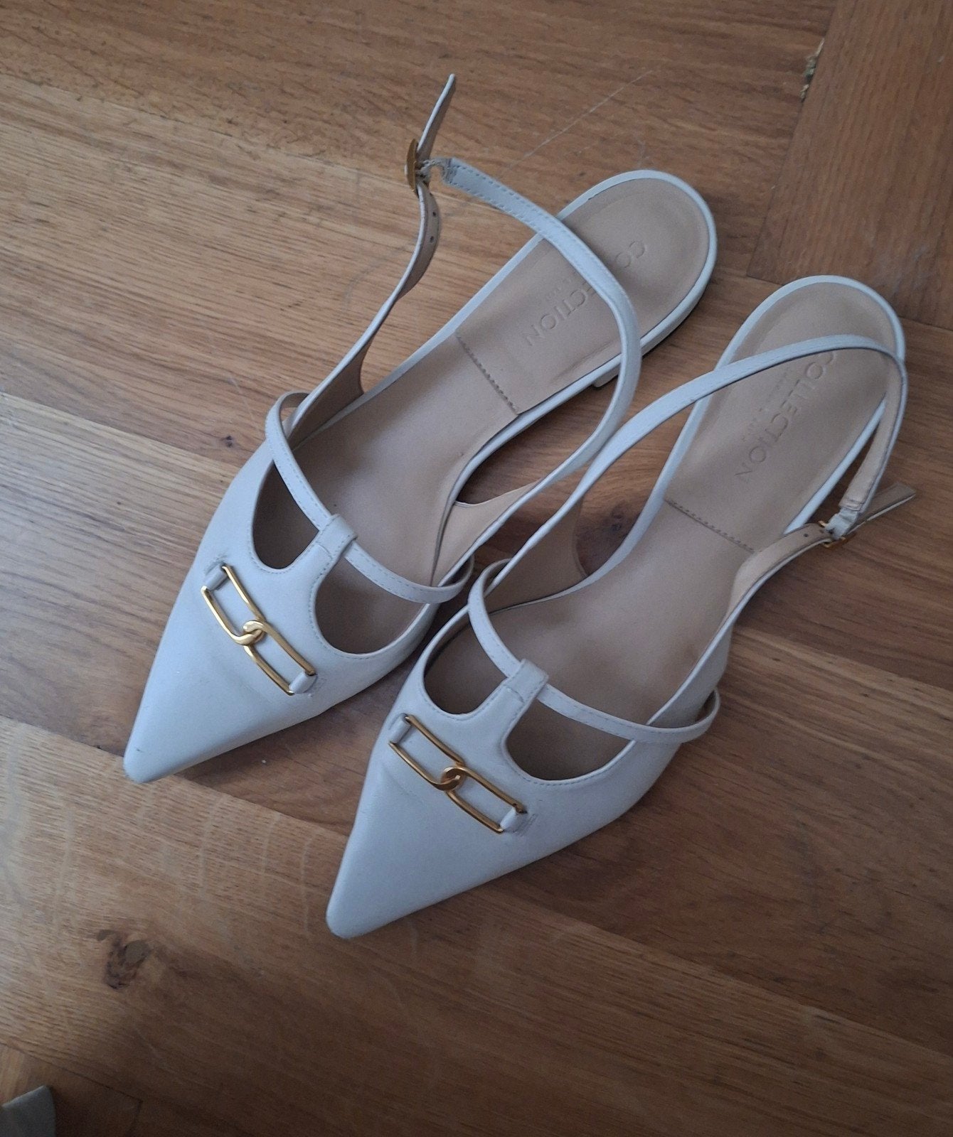 Witte instappers maat 40, Kleding | Dames, Verzenden, Gedragen, Wit, Instappers