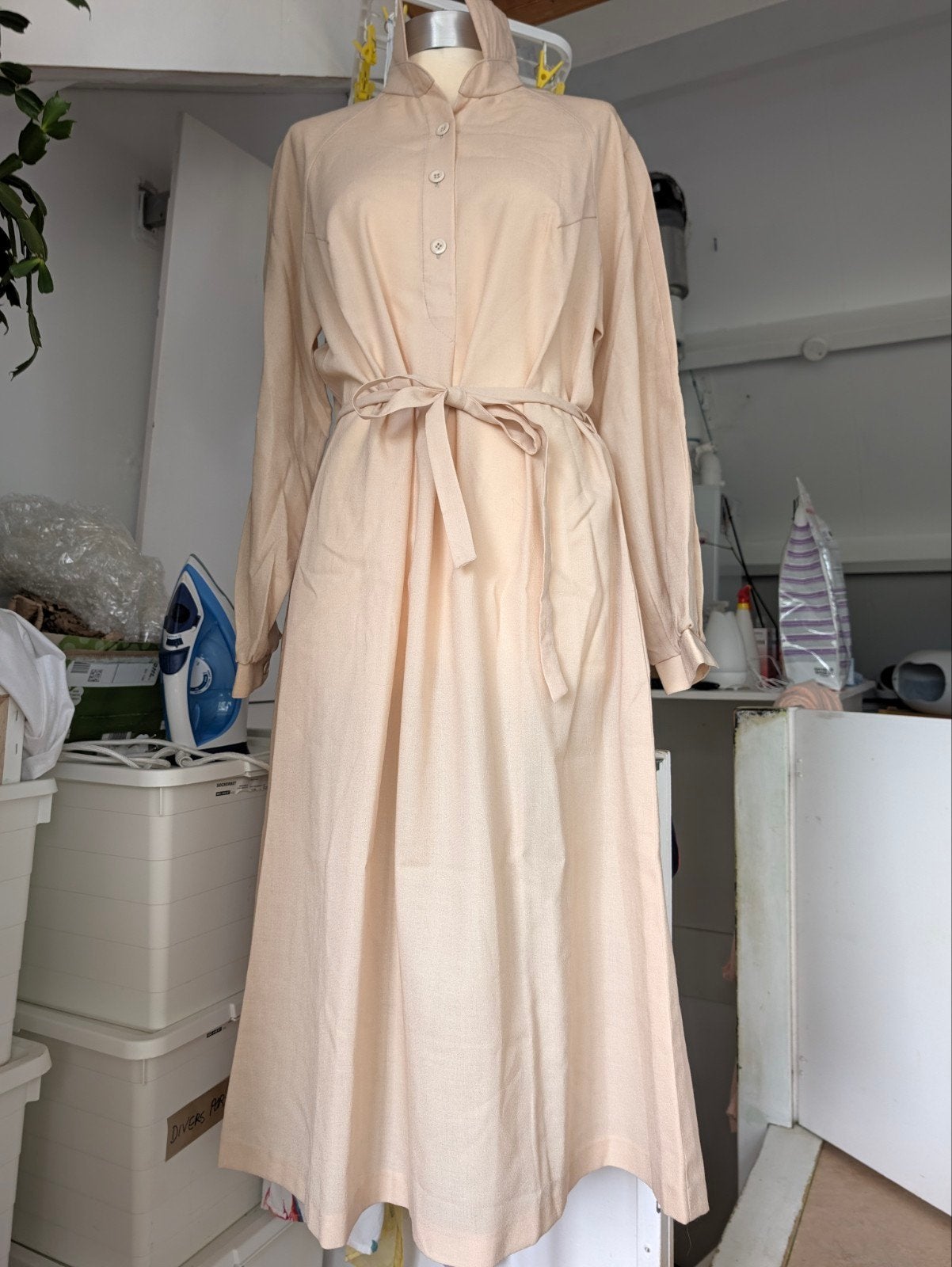Lanvin jurk 30, Beige, Nieuw, Ophalen of Verzenden, Onder de knie