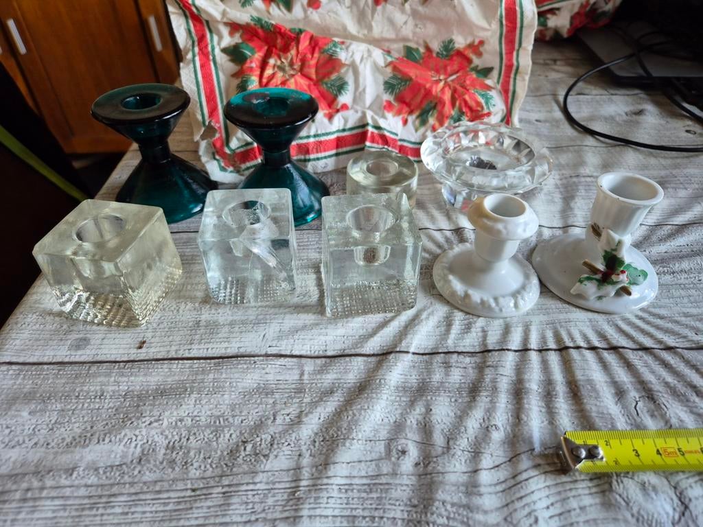 Dinerkaarsenstandaard standaard houder kerst kaars dinerkaar, Ophalen, Zo goed als nieuw, Overige materialen, Minder dan 25 cm