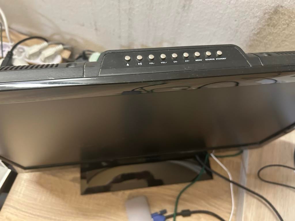 Q.MEDIA 23.6" Full HD TV/monitor met DVD-speler, Computers en Software, Monitoren, Ophalen, Gebruikt, HDMI, Full HD