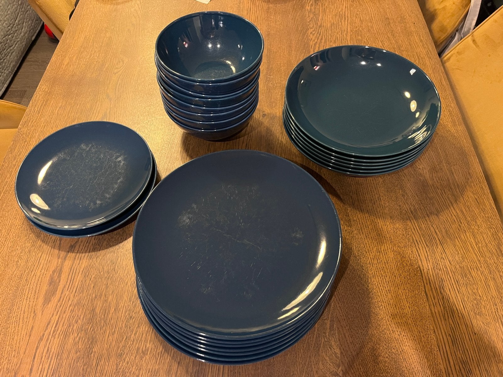 IKEA 365+ (oude series tot 2022) servies in donkerblauw, Ophalen, Gebruikt, Bord(en), Overige stijlen