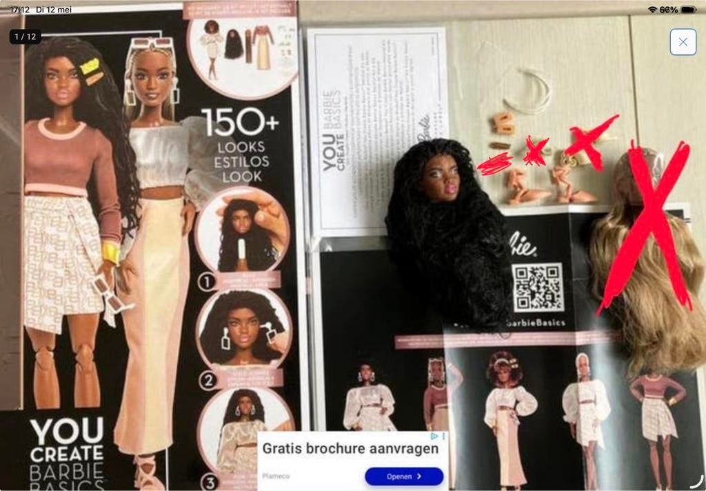 Onderdelen You Create Barbie Basics Neutral Kit 02 2026, Verzamelen, Poppen, Ophalen of Verzenden, Zo goed als nieuw, Pop