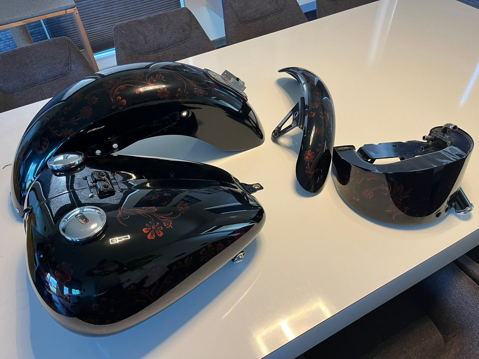 Custom Paintset Harley Davidson 2001 Softail Springer FXSTS, Ophalen, Gebruikt