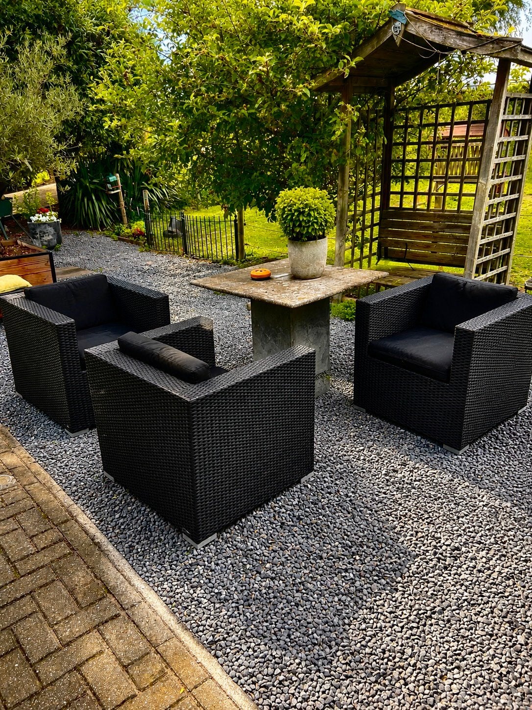 4 comfortabele Arbrini relax fauttieuls, Ophalen, 4 zitplaatsen, Zo goed als nieuw, Wicker
