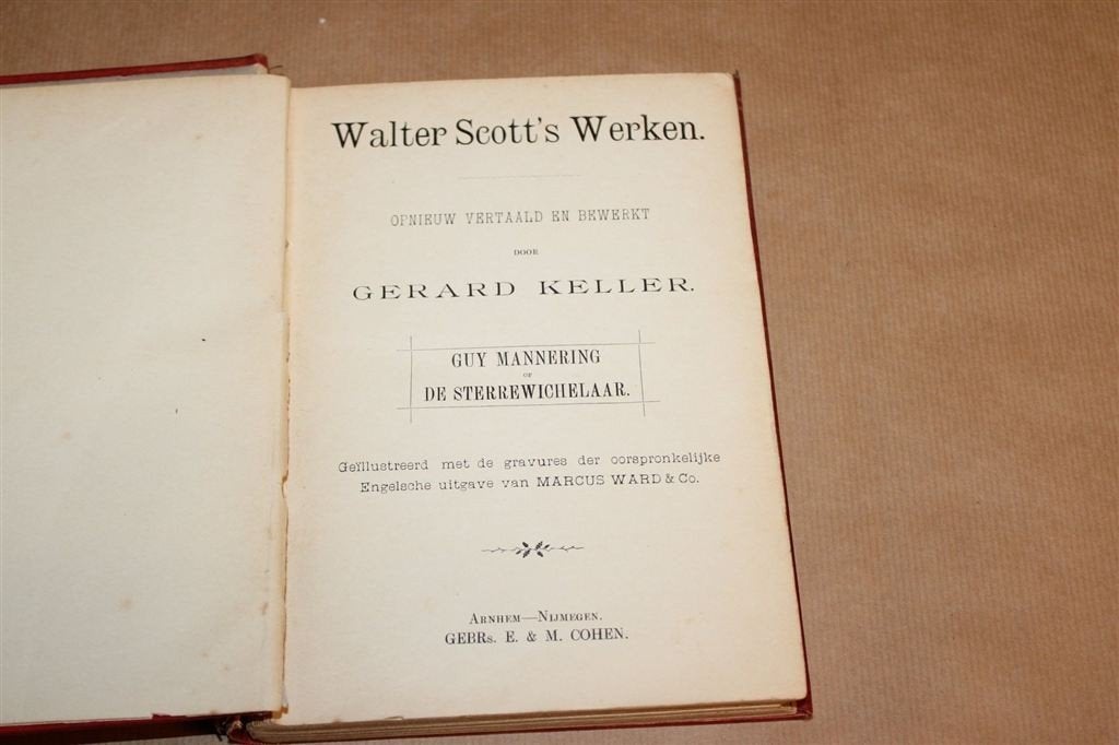 Guy Mannering — Walter Scott 1893, Werken Deel 4, Antiek en Kunst, Ophalen of Verzenden