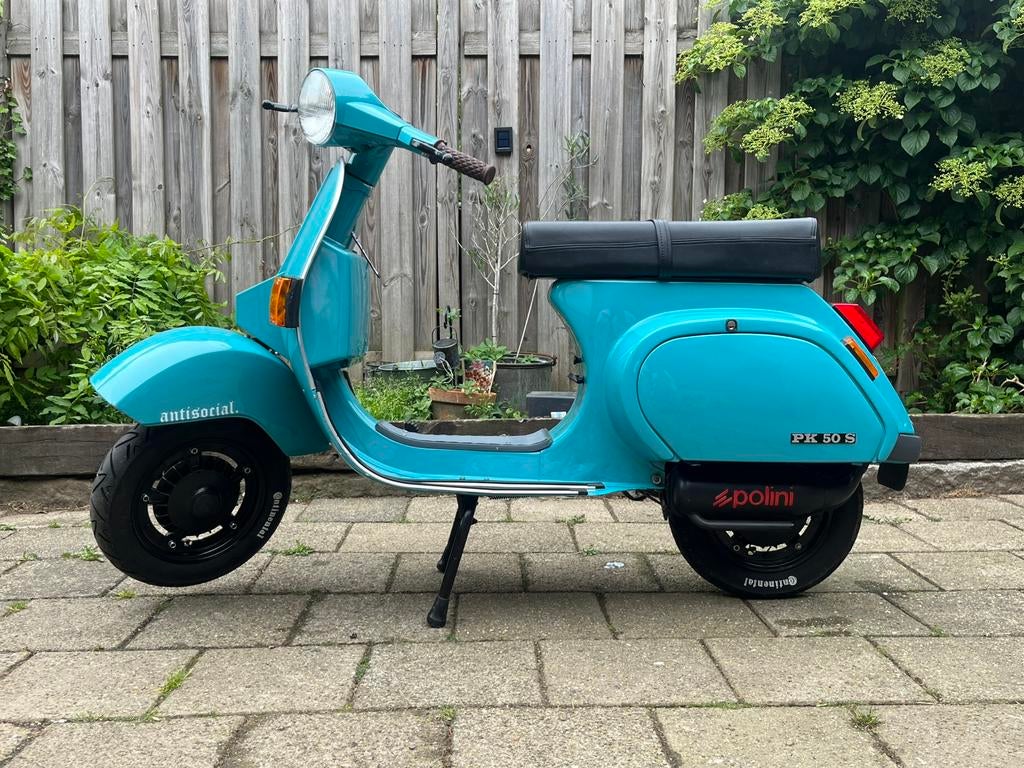 Vespa pk50s 65cc | 1982 | gerestaureerd | Geel kenteken, Ophalen of Verzenden, Zo goed als nieuw, Benzine, Vespa