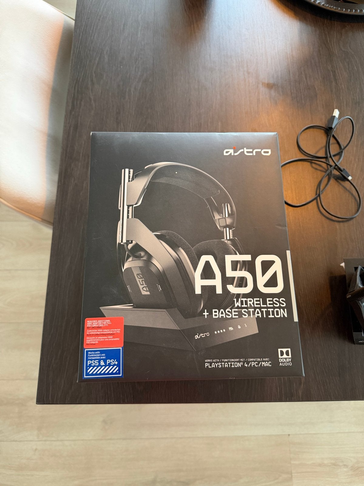 Astro A50 Wireless + Base Station Headset voor PS4/PS5/PC, Zo goed als nieuw, Headset, PC, Overige merken