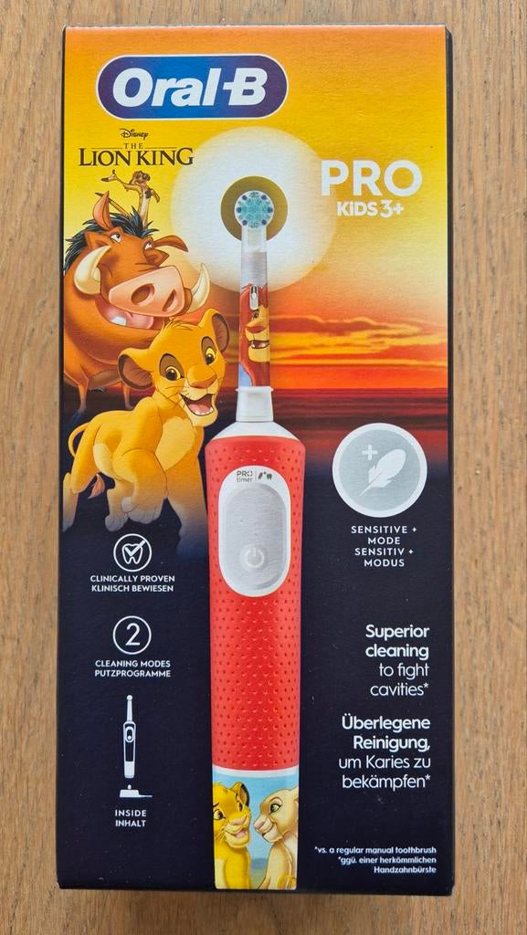 Oral B Pro Kids 3+ elektrische tandenborstel Lion King, Ophalen, Nieuw, Tandenborstel