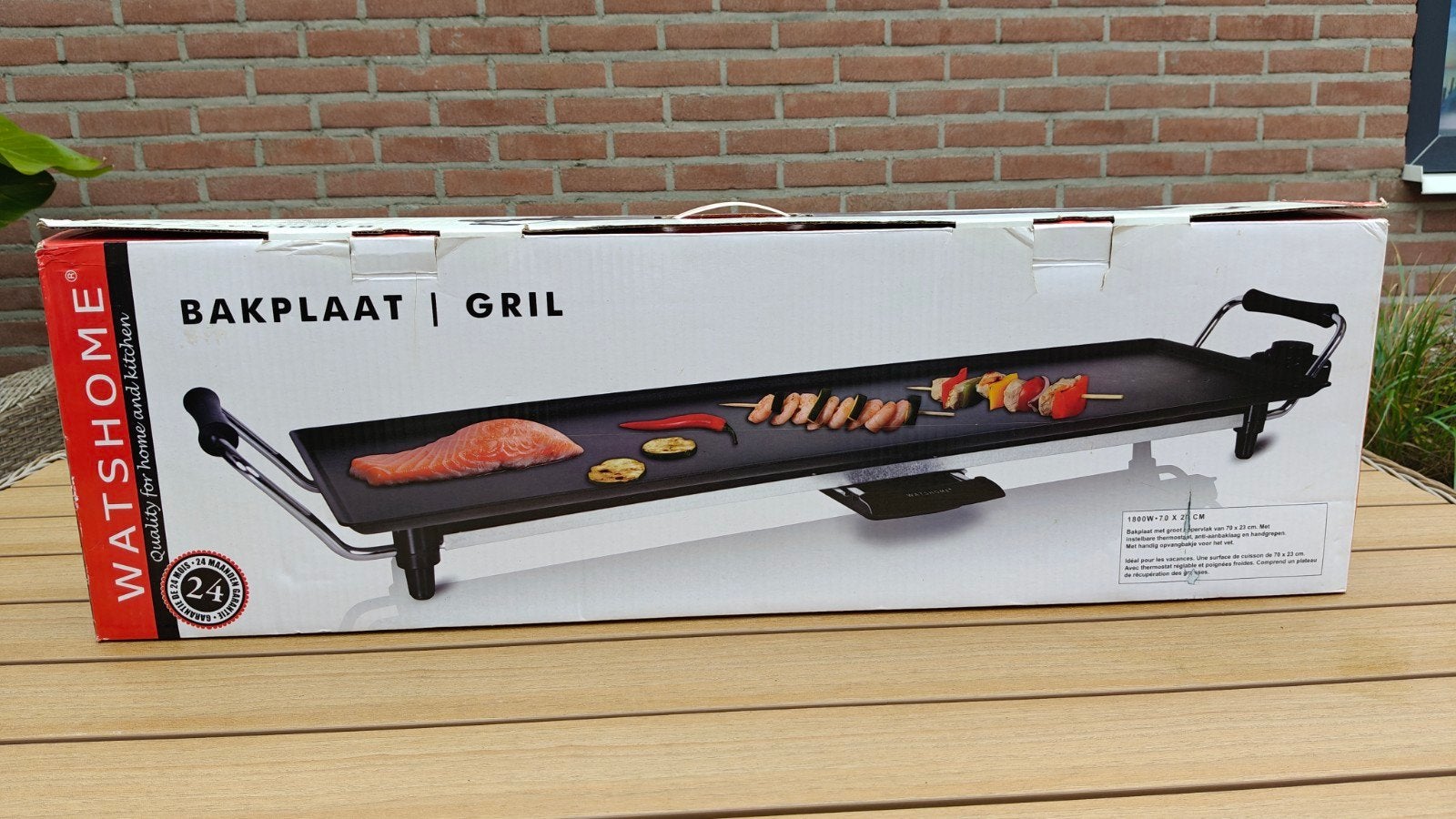 WATSHOME Bakplaat | Grill - Nieuw in doos, Ophalen, Nieuw, Tafelgrill