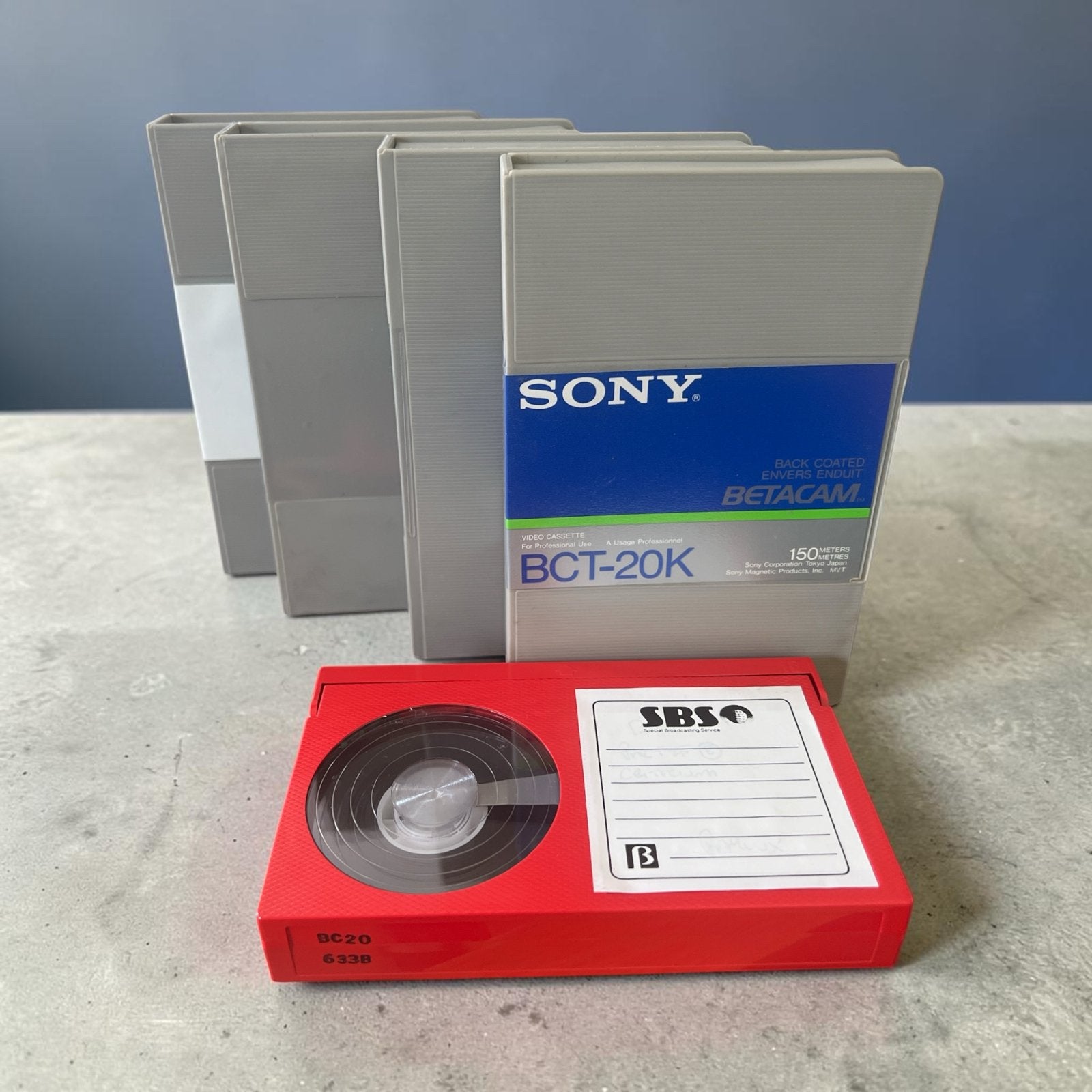Sony Betacam betamax Professionele Broadcast Tapes, Alle leeftijden, Verzenden, Gebruikt, Overige genres