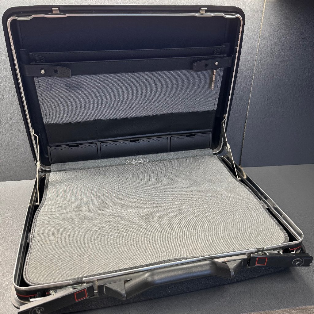 Stevige Samsonite aktekoffer zwart hard kunststof 40x50x13, Ophalen, Gebruikt, Hard kunststof, Slot