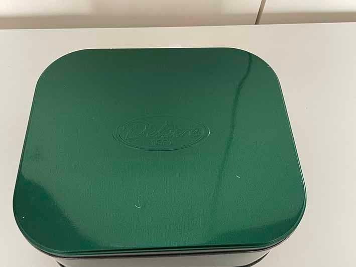 Delacre blik voor 1 kg koek(jes), Ophalen of Verzenden, Zo goed als nieuw, Koek(jes), Overige merken