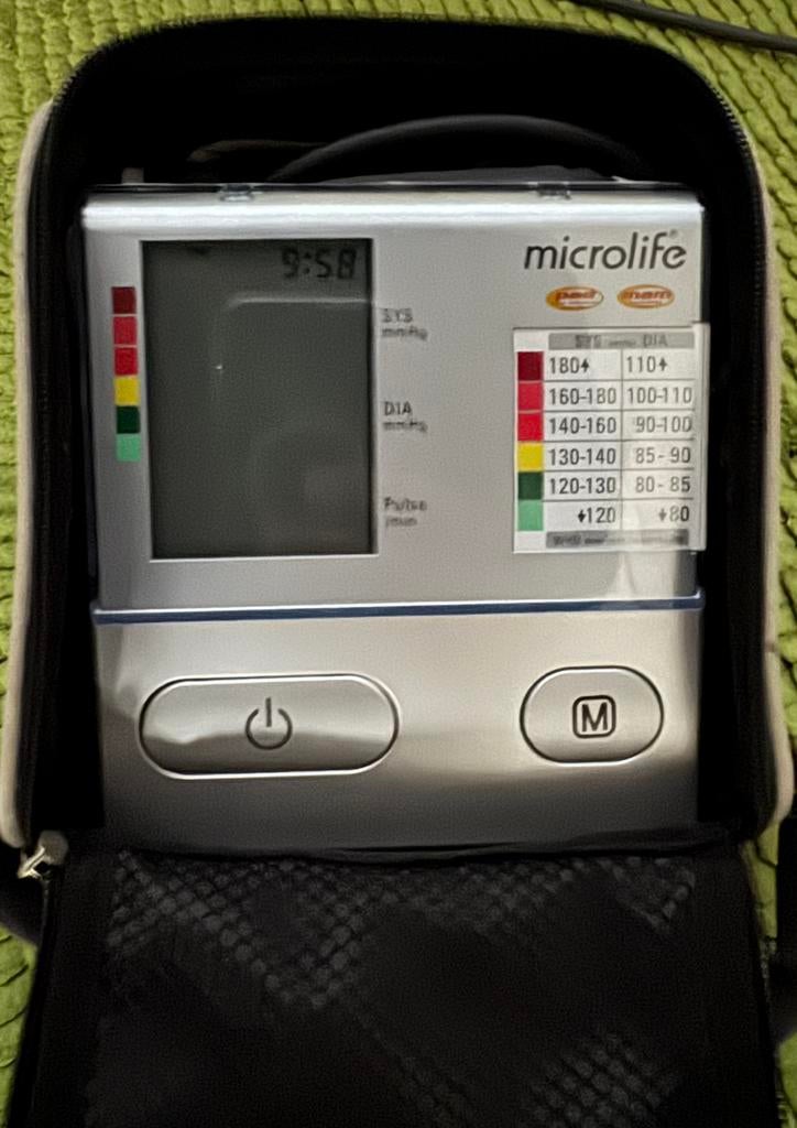 **KOOP NU**Microlife BP A100 Plus Bloeddrukmeter incl. Tasje, Ophalen of Verzenden, Gebruikt, Overige merken