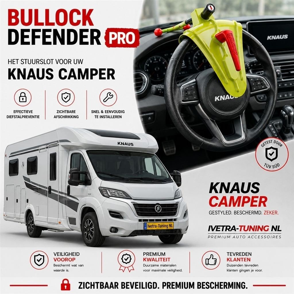Stuurslot Camper | Stuurlock Camper, Ophalen of Verzenden, Info@ivetra-tuning.nl | www.ivetra-tuning.nl, Ivetra-Tuning NL, Huissen