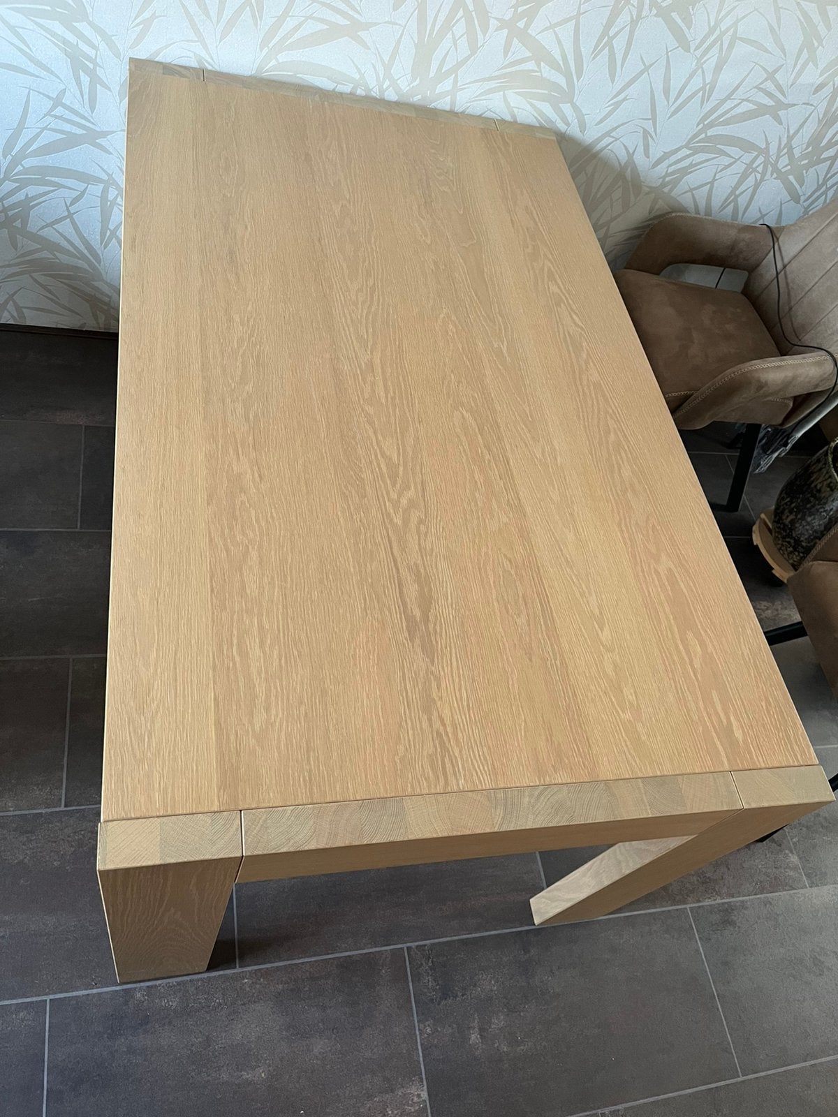 Eetkamer tafel, Ophalen, Gebruikt, Eikenhout, 50 tot 100 cm