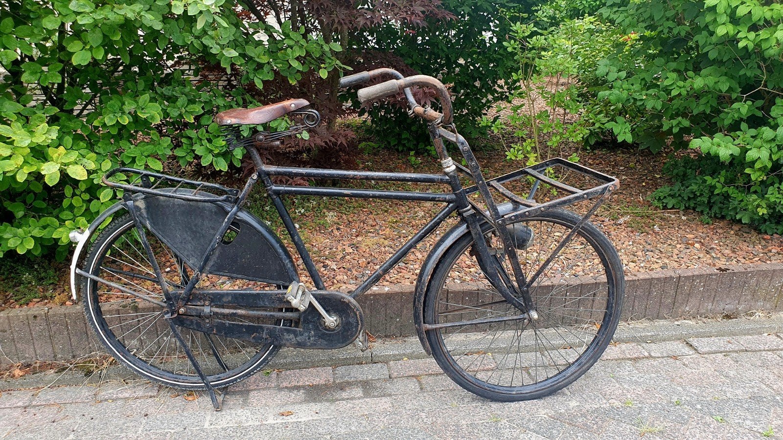 Oldtimer 1912 transportfiets  Lichte opknapper, Fietsen en Brommers, Ophalen, Terugtraprem, Gazelle?, Jaren '20 of ouder