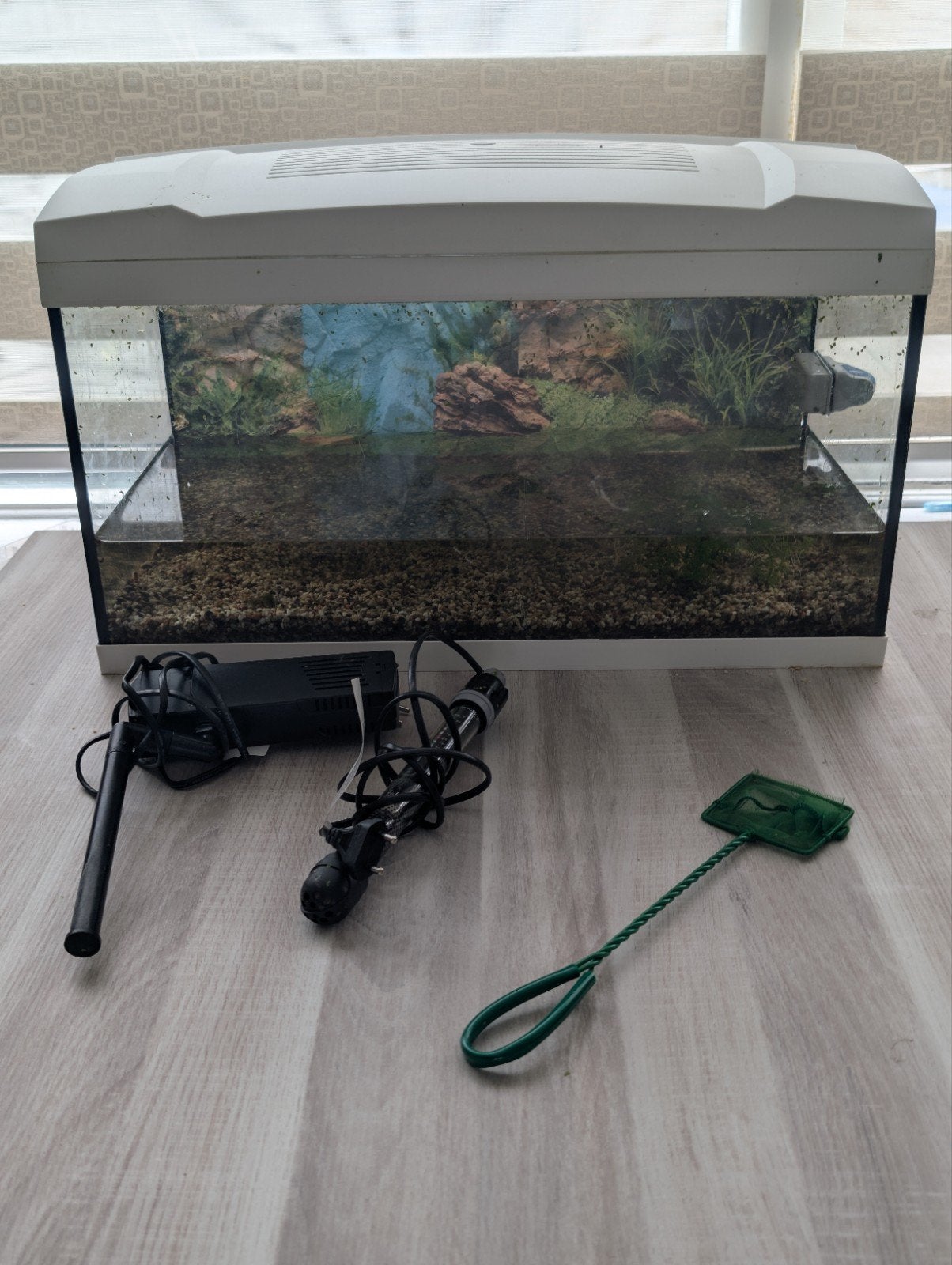 aquarium, Dieren en Toebehoren, Ophalen, Inclusief toebehoren, Gebruikt, Grind, Zand of Voedingsbodem