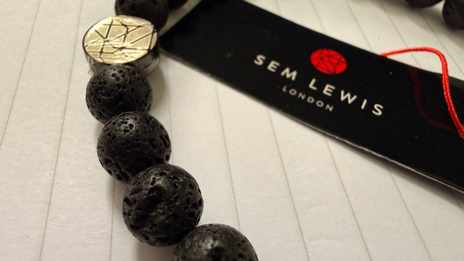 Sem Lewis Lava armband zwart nieuw!!, Ophalen, Nieuw, Zwart