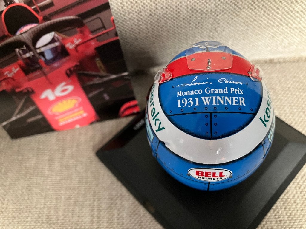 ✅ Charles Leclerc 2021 Monaco 1:5 helm Ferrari F1 Spark CL16, Ophalen of Verzenden, Nieuw, Formule 1