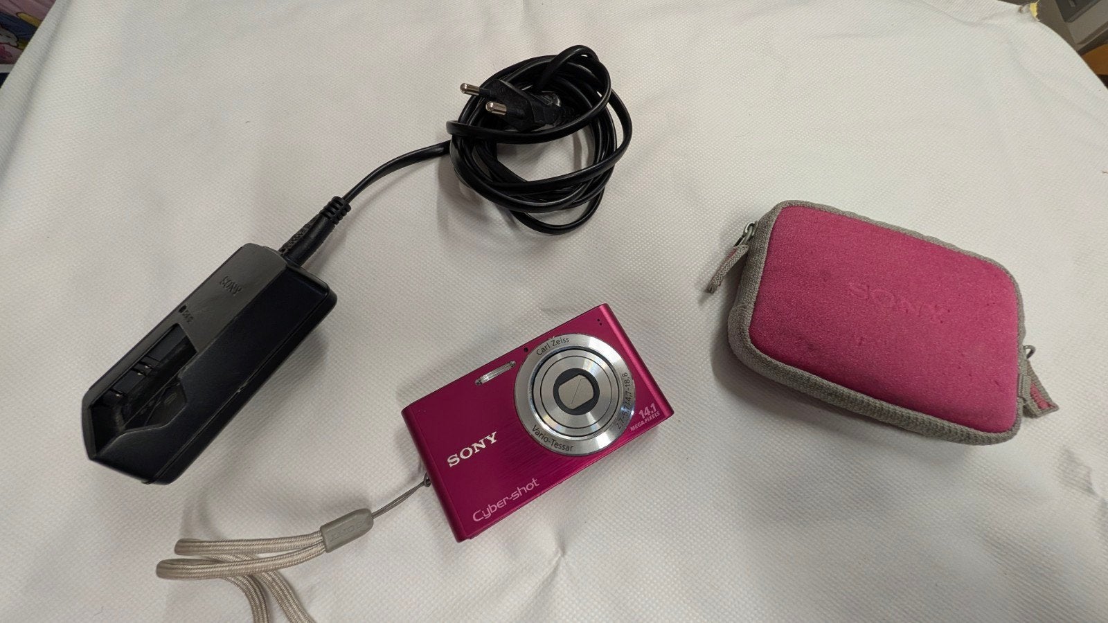 Sony Cyber-shot DSC-W320 roze compact camera, Gebruikt, Compact, Ophalen of Verzenden, Sony