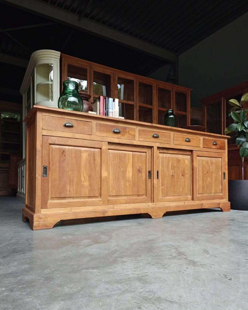 Prachtig teakhouten dressoir | Massief teak, Groot! #6007