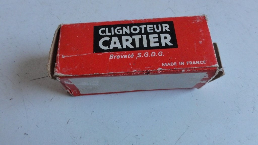 Clignoteur Cartier antiek doosje met relais, Ophalen of Verzenden