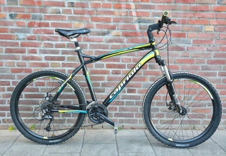 Capriolo MTB - Zwart/Geel/Blauw, wielen 26 inch, frame 56 cm, Fietsen en Brommers, Fietsen | Mountainbikes en ATB, Gebruikt, Hardtail