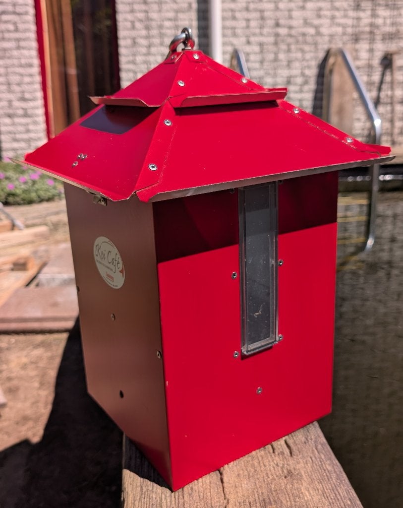 Koi Café voederautomaat met Sweeney DFT3 timer, Tuin en Terras, Ophalen of Verzenden, Gebruikt, Overige typen