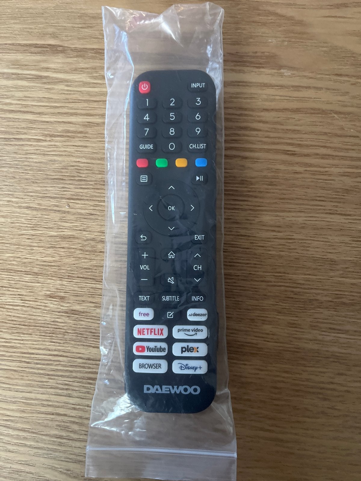 Nieuwe Daewoo afstandsbediening voor Smart TV, Ophalen of Verzenden, Nieuw, Origineel, Tv