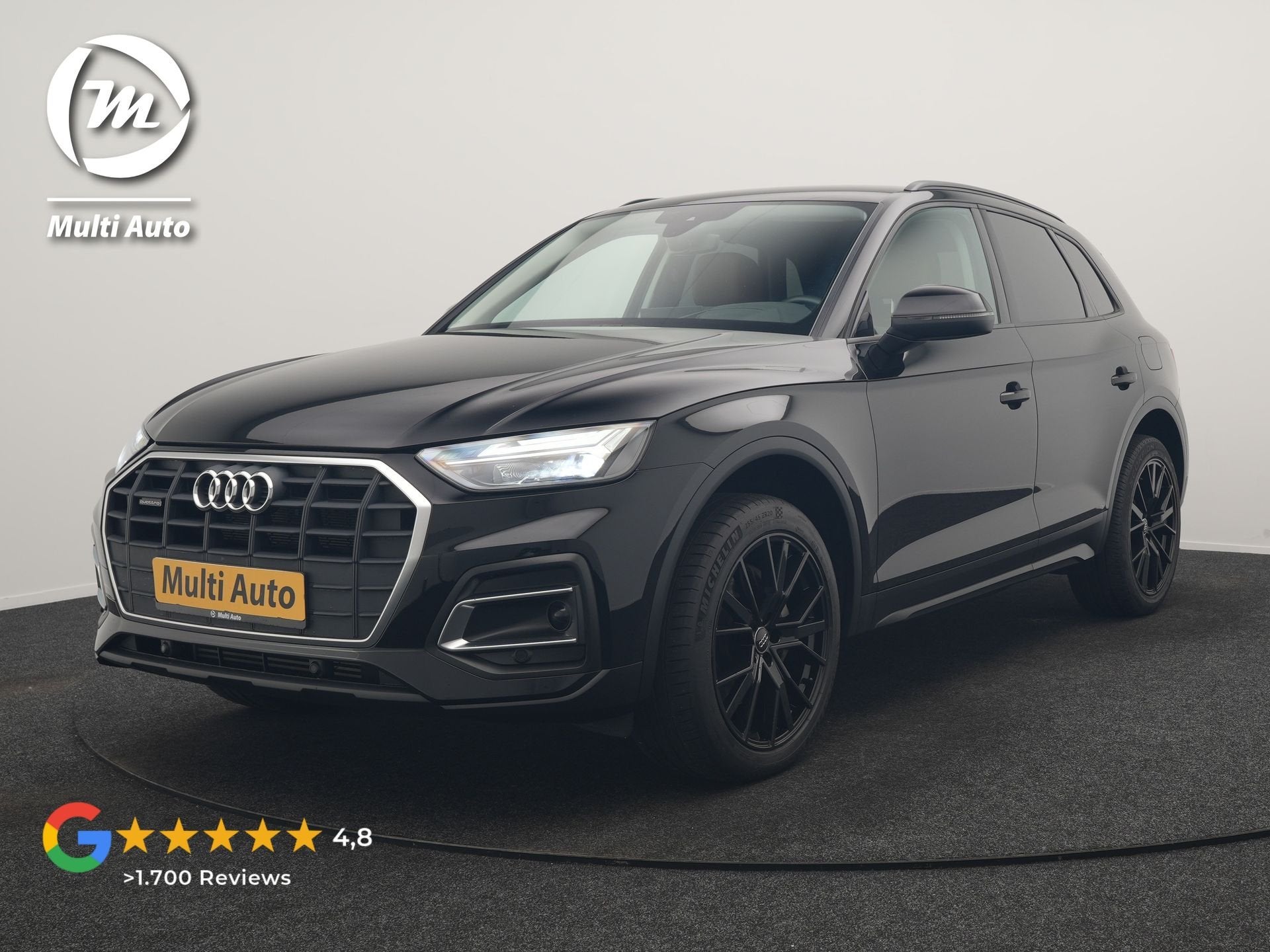 Audi Q5 50 TFSI e Advanced edition PHEV 300pk Dealer O.H | T, Automaat, Gebruikt, 4 cilinders, Zwart