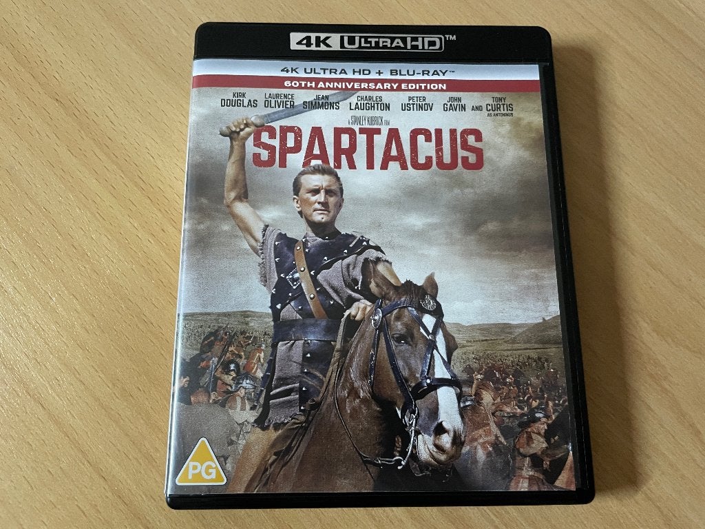 Spartacus / Kirk Douglas / Stanley Kubrick / Anthony Mann 4K, Cd's en Dvd's, Verzenden, Zo goed als nieuw, 4K Ultra HD Blu-ray