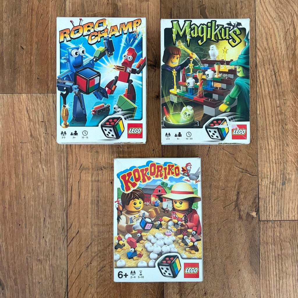 3 LEGO bordspellen, Gebruikt, Lego, Inclusief accessoires, Ophalen of Verzenden