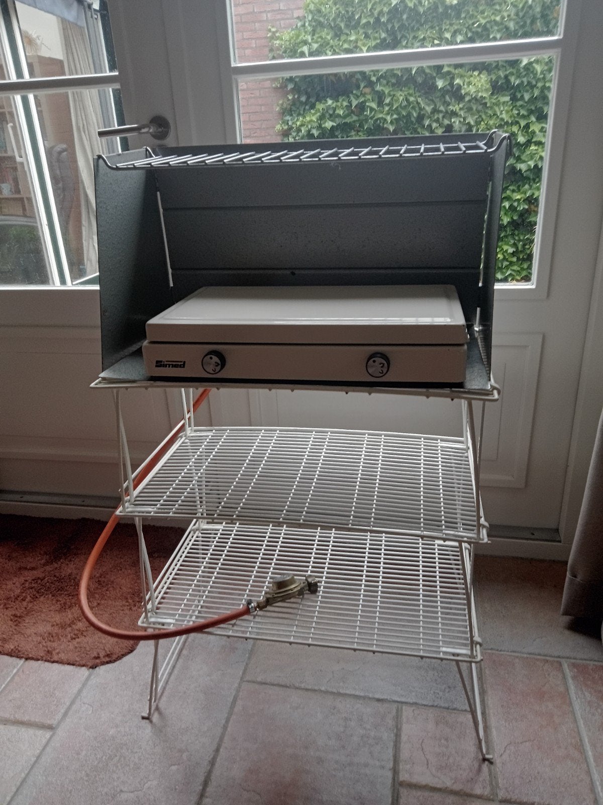 Stapelrek opbergrek  met gasfornuis, Ophalen, Gebruikt