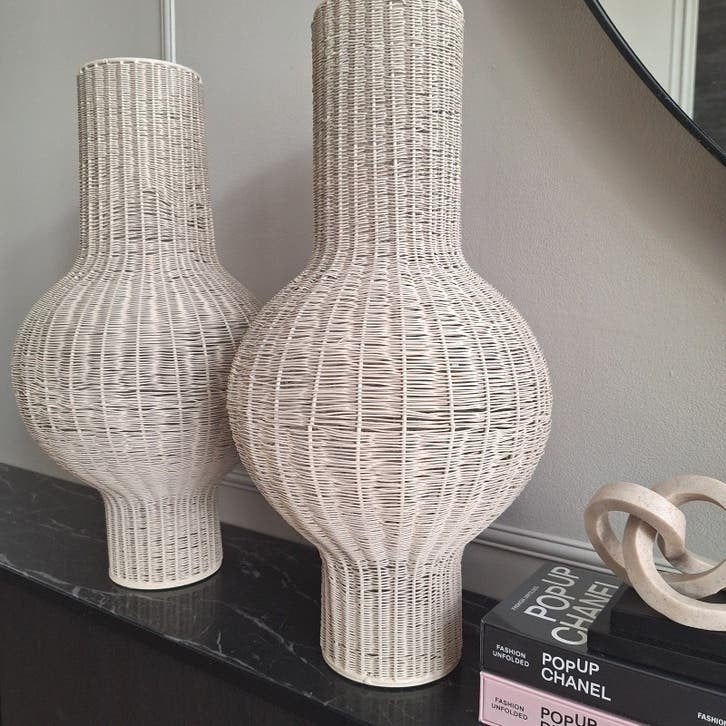 Gave grote metalen ornamenten  potten beige light & living, Beige, Ophalen of Verzenden, X, Metaal