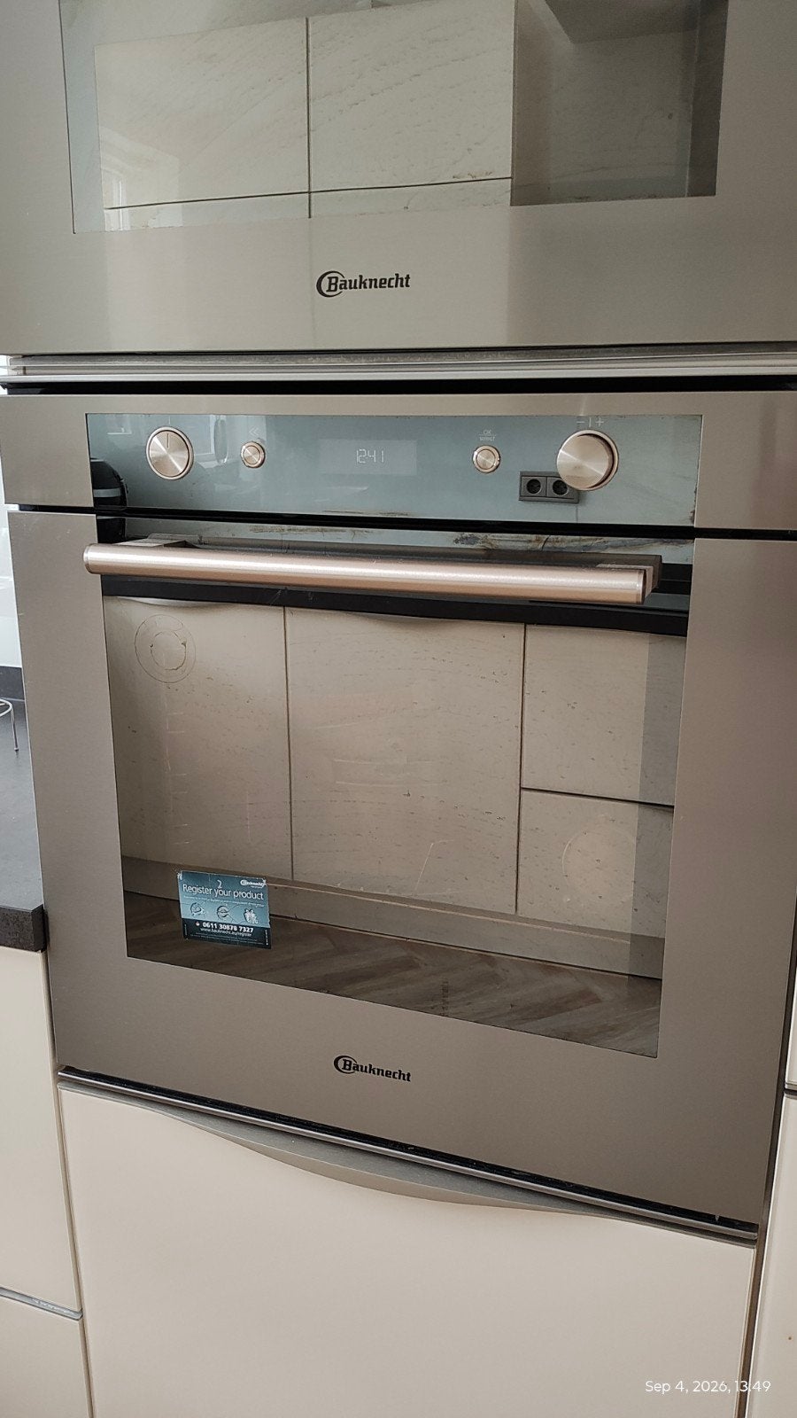 Inbouw oven bauknecht nis maat 60cm, Witgoed en Apparatuur, Ovens, Ophalen, Bauknecht, Gebruikt, Hete lucht