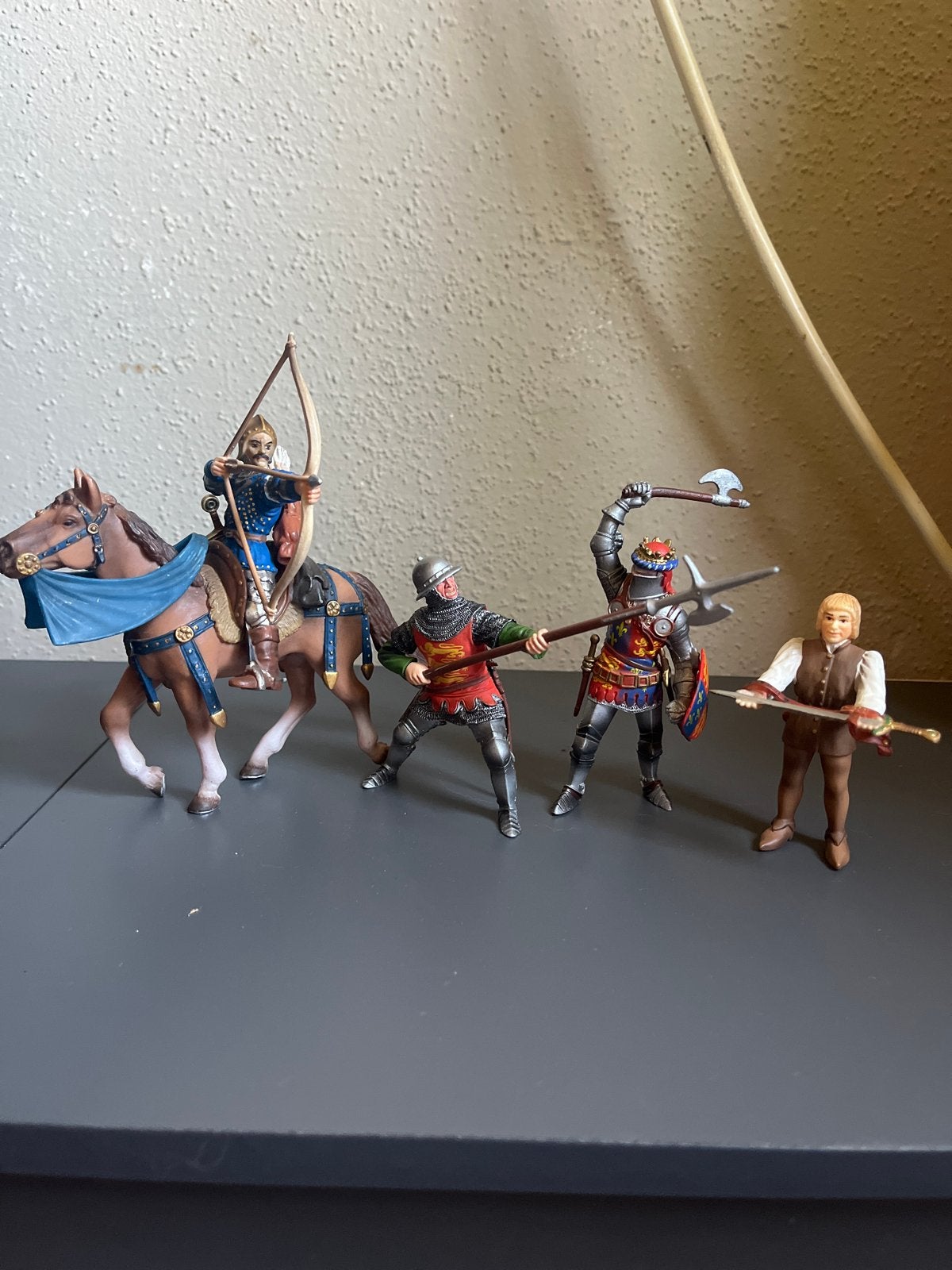 Middeleeuwse Ridder Speelgoedfiguren Set, Ophalen of Verzenden, Gebruikt