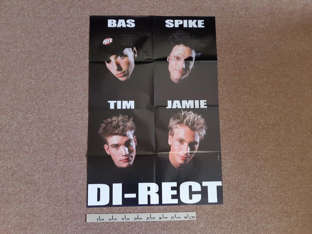 Poster DI-RECT Hitkrant Formaat A1 55x80 cm Girls Aloud, Rechthoekig Staand, Ophalen of Verzenden, Zo goed als nieuw, A1 t/m A3