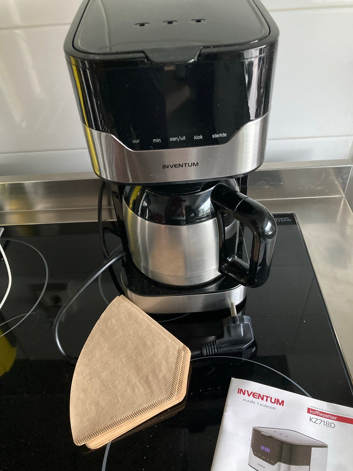 Inventum Koffiezetapparaat KZ718D met Thermoskan, 10 kopjes of meer, Koffiemachine, Gemalen koffie, Ophalen of Verzenden