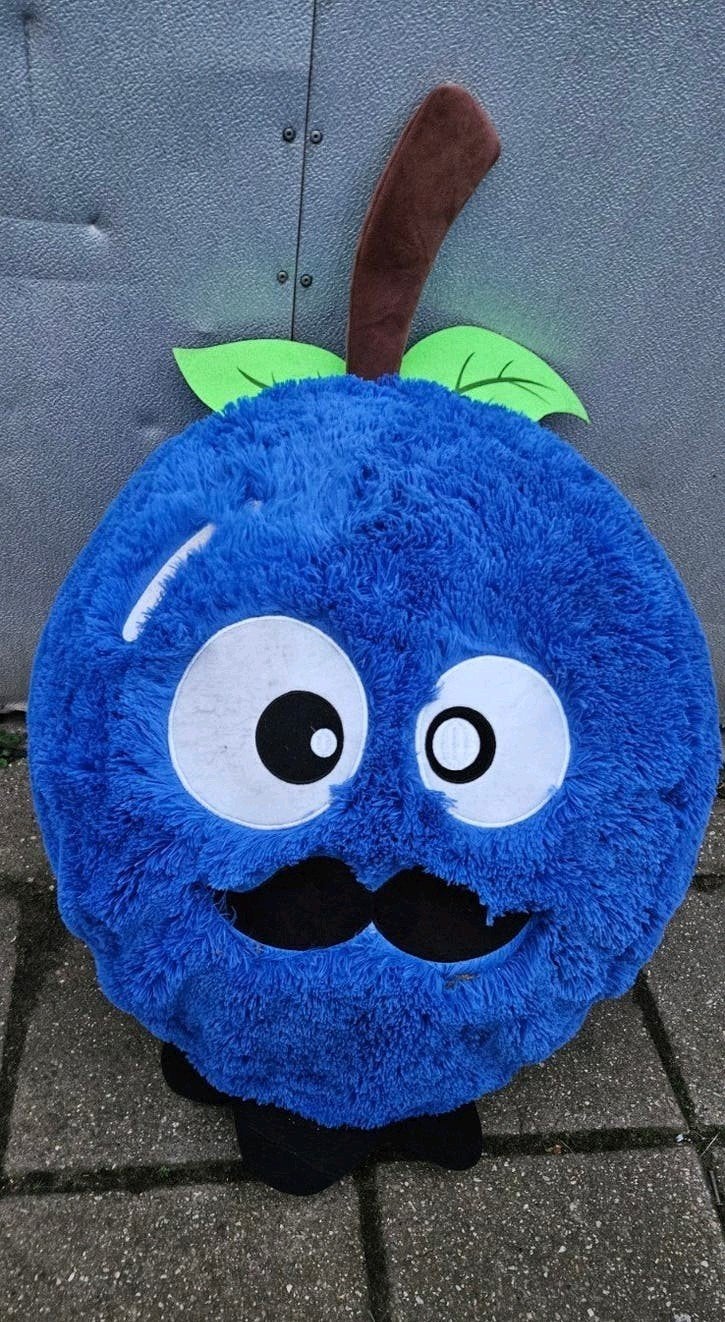 Blauwe Appel knuffel, Ophalen of Verzenden, Zo goed als nieuw, Blauw, Overige typen
