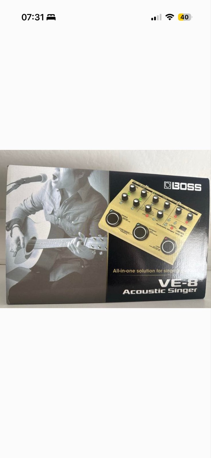 BOSS VE-8 Acoustic Singer - Vocal & Gitaar Processor, Muziek en Instrumenten, Effecten, Ophalen, Zo goed als nieuw, Multi-effect