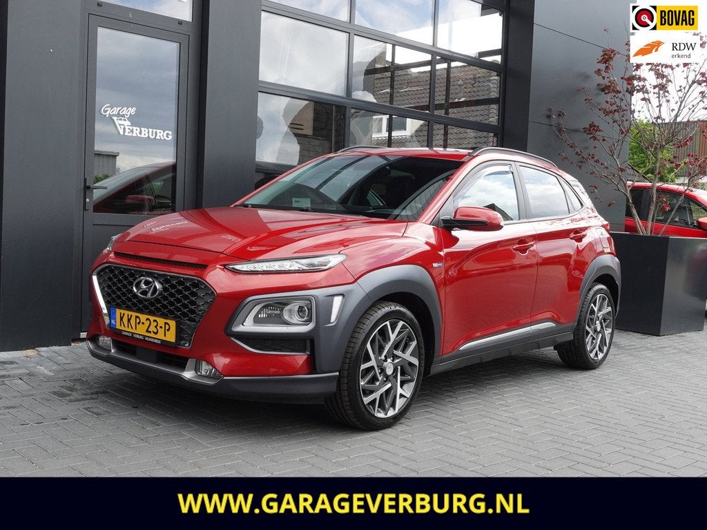 Hyundai KONA 1.6 GDI HEV Fashion Design Sky Automaat (Navi,C, Auto's, Hyundai, Gebruikt, Leder, Bedrijf, Automatische klimaatregeling