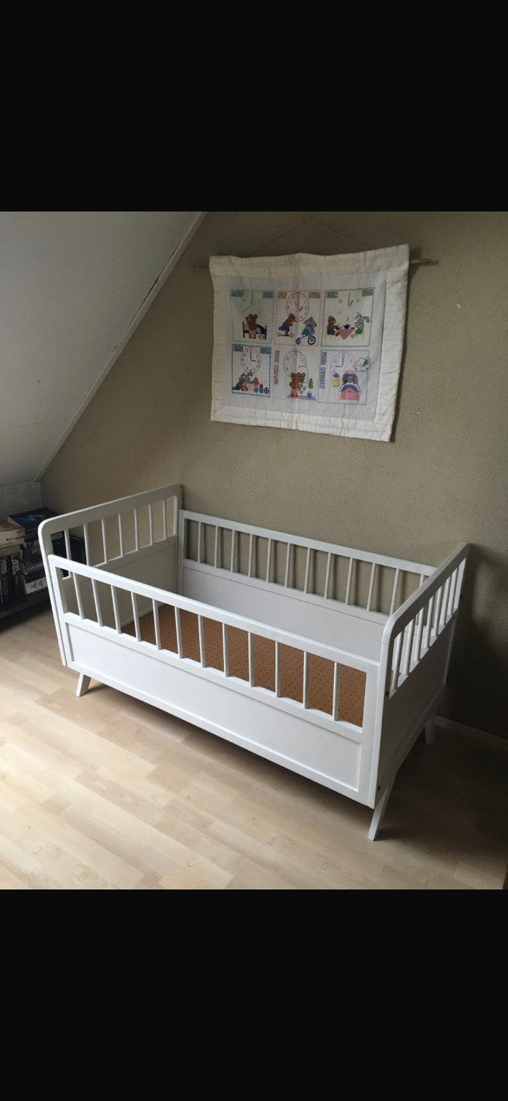 Vntage ledikantje, Kinderen en Baby's, Kinderkamer | Complete kinderkamers, Ophalen, Gebruikt, Jongetje of Meisje